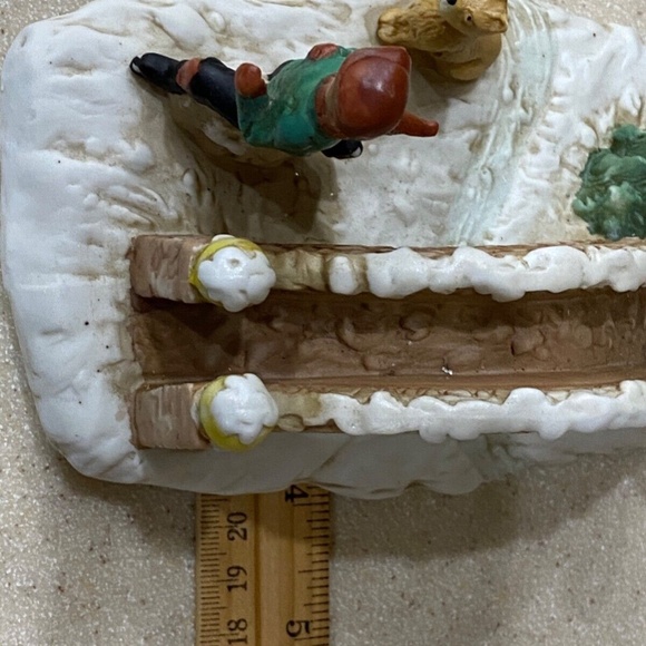 Summit Collection Exclusive 1991 Bridge Tree Dog Run Figurine Christmas Village - Picture 12 of 12